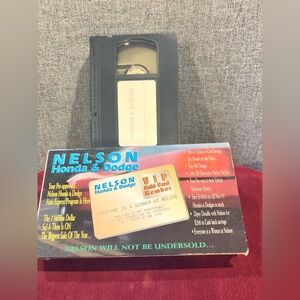 Rare Vintage 1997 Nelson Honda & Dodge Promo VHS Tape & Box Set